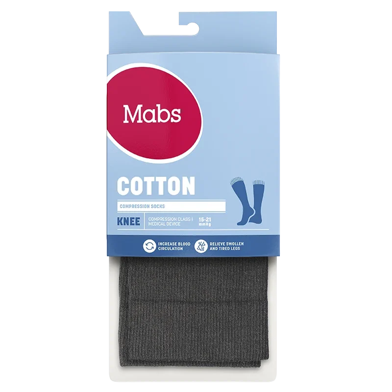 Mabs Cotton Knee Grey XL Mabs