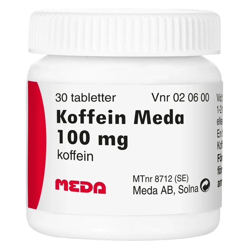 Koffein Meda tablett 100 mg 30 st Koffein