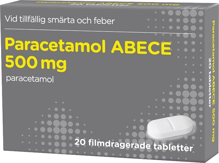 Paracetamol ABECE filmdragerad tablett 500 mg 20 st ABECE