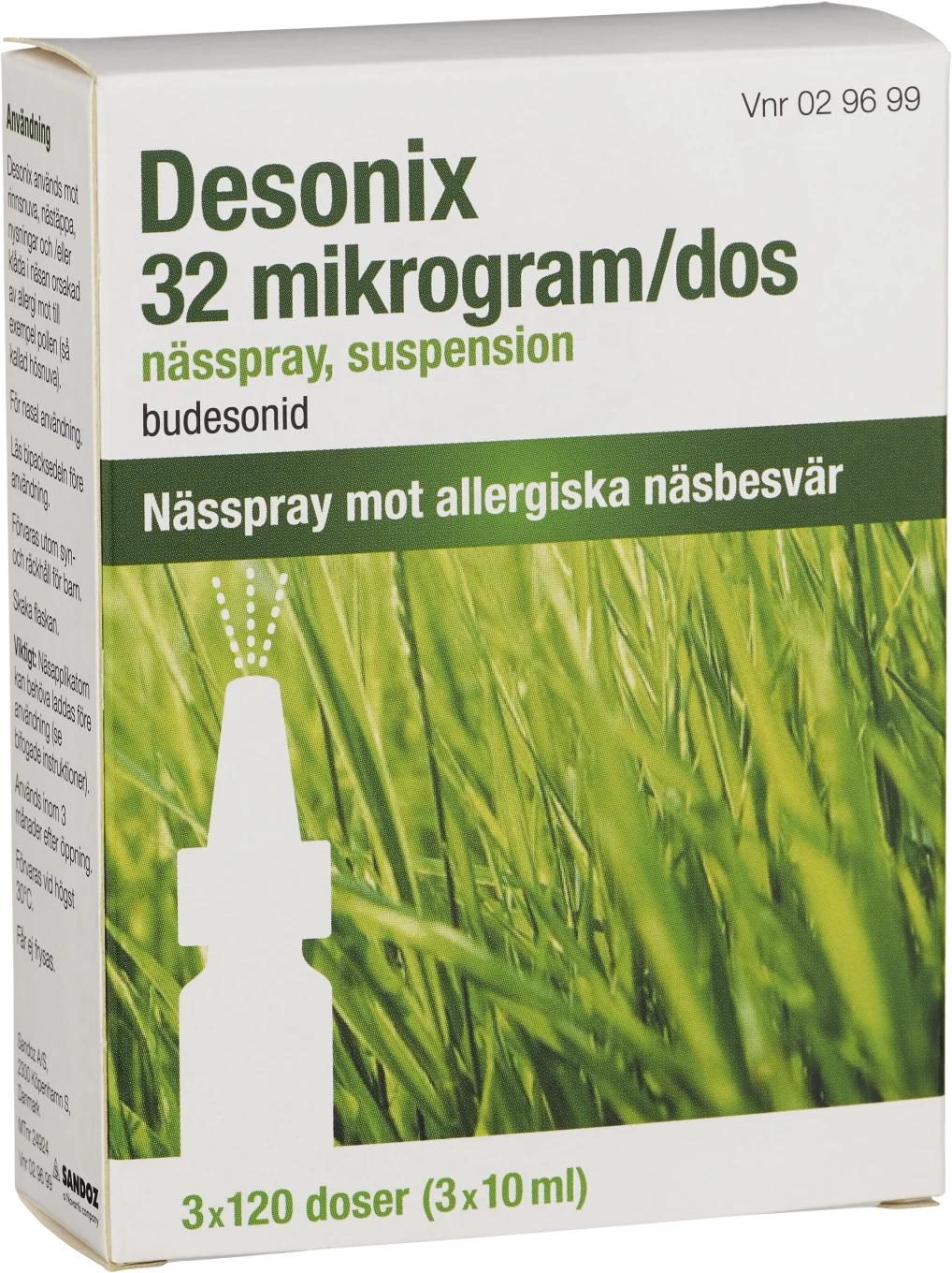 Desonix nässpray 32 µg/dos 3x120 doser Desonix