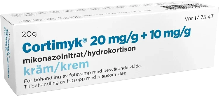 Cortimyk kräm 20 mg/g + 10mg/g 20 g Cortimyk