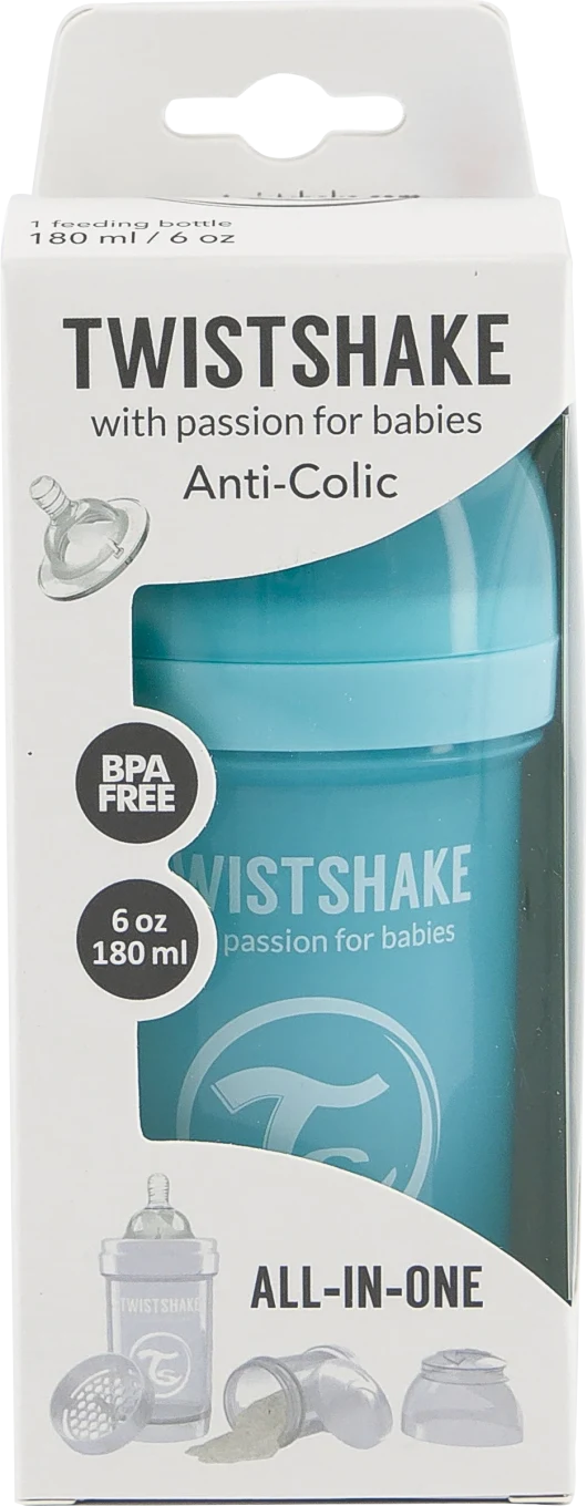 Twistshake Anti-Colic nappflaska 180 ml Pastell Blå Twistshake