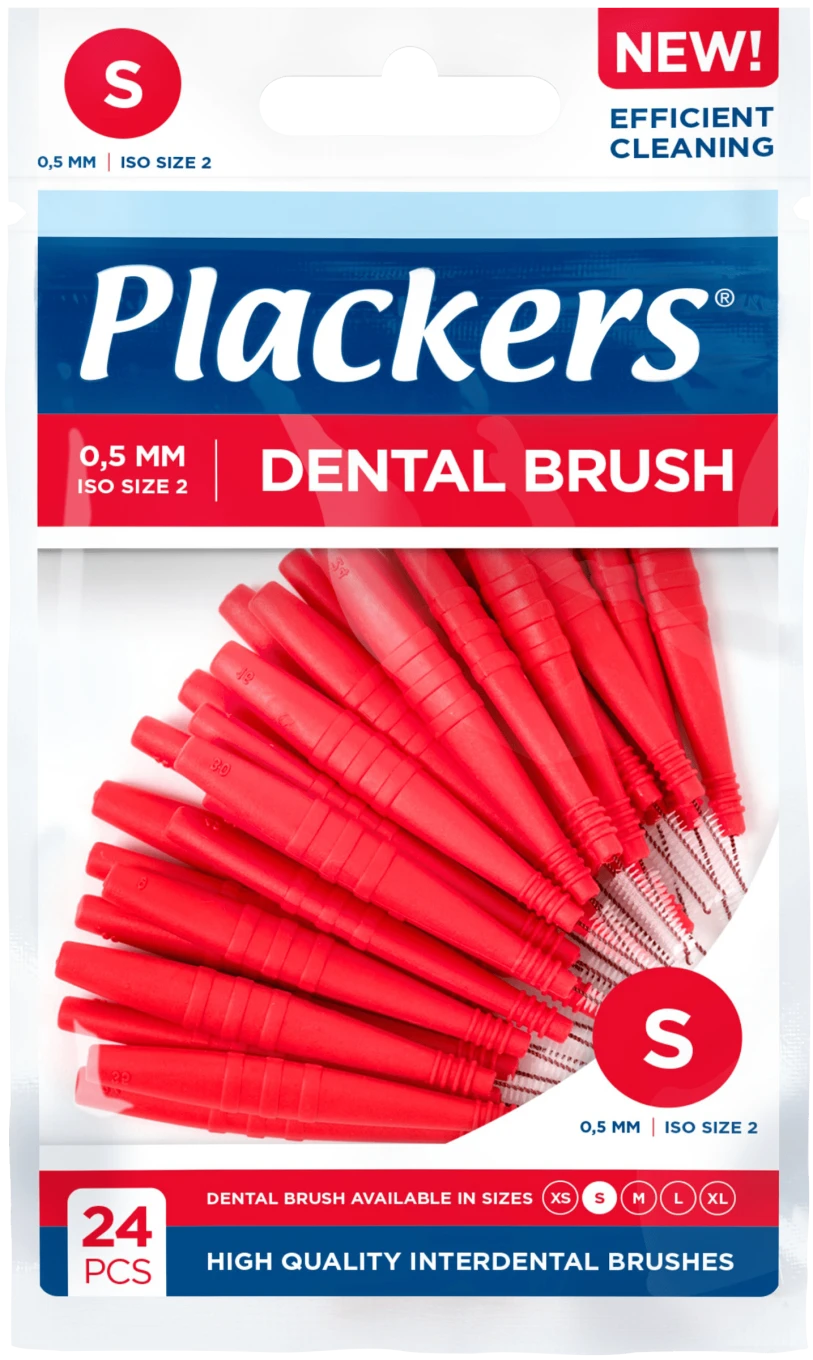 Plackers Dental Brush S 0,5 mm 24 st Plackers