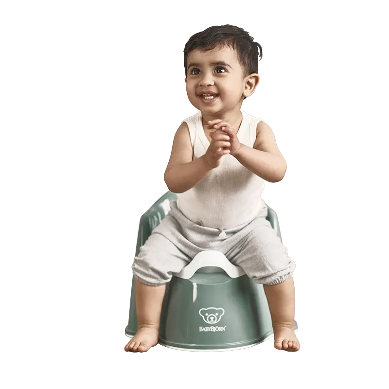BabyBjörn Pottstol Grågrön/Vit Babybjörn