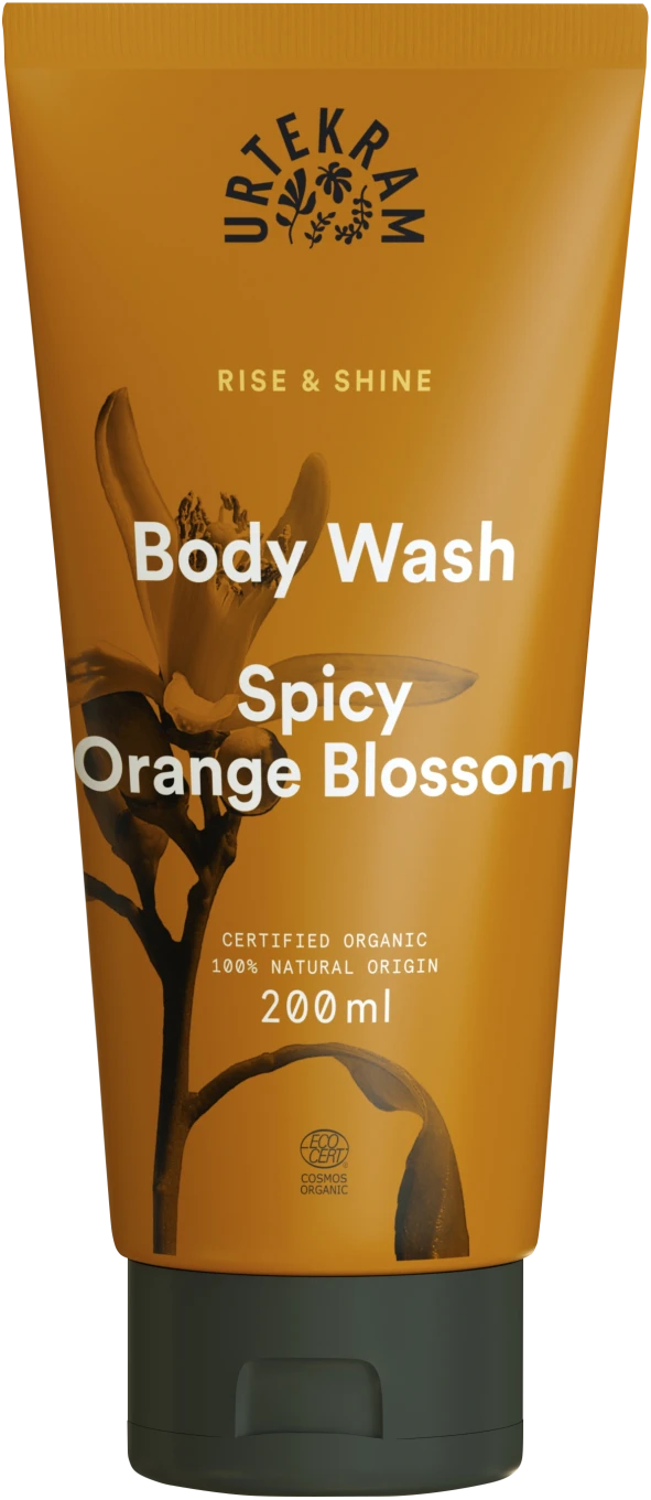 Urtekram Rise & Shine Spicy Orange Blossom Body Wash 200 ml Urtekram
