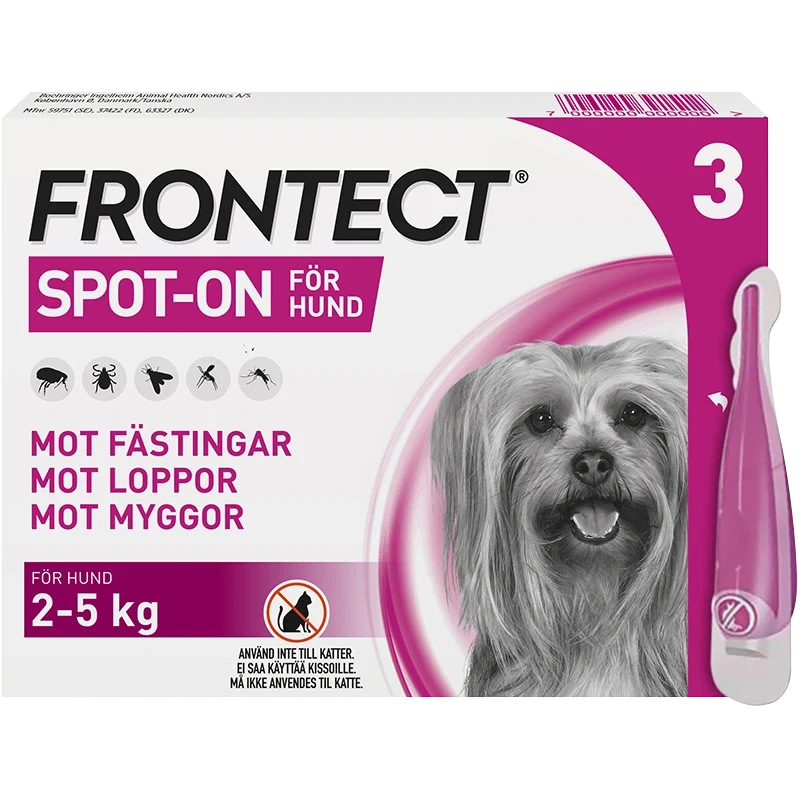 Frontect 2-5 kg Spot-on, lösning Spot-on applikator, 3st (3x0.5ml) Frontline