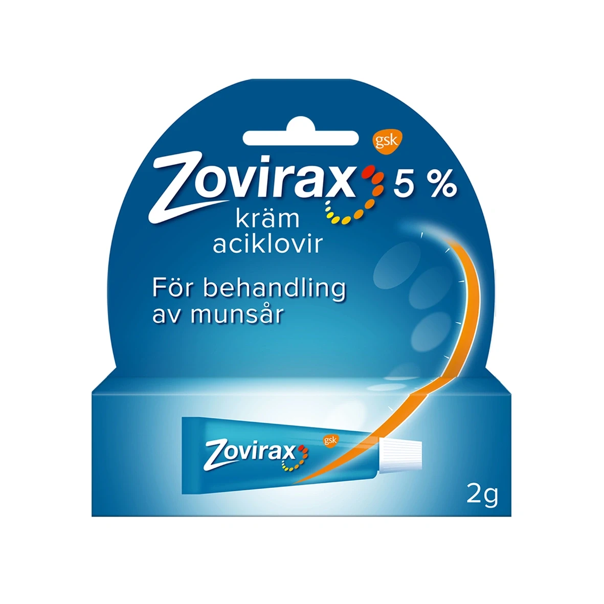 Zovirax kräm 5% tub 2 g Zovirax