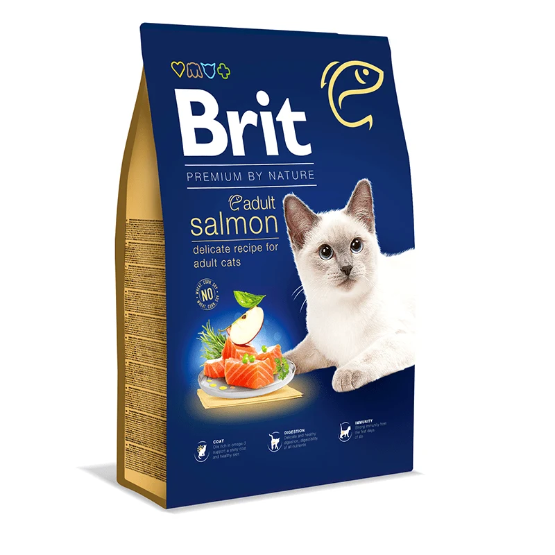 Brit Premium by Nature Cat Adult Salmon 8 kg Brit