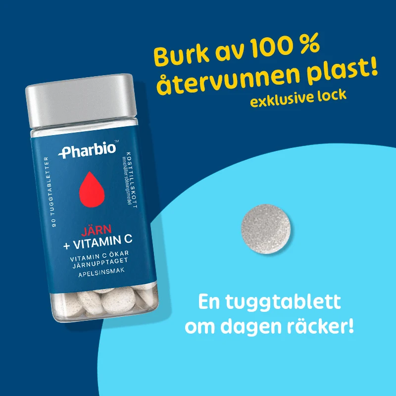 Pharbio Järn + Vitamin C 90 st Pharbio