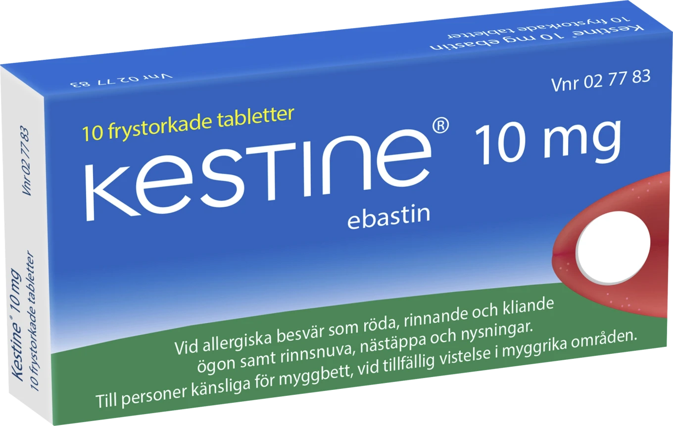 Kestine frystorkad tablett 10 mg 10 st Kestine