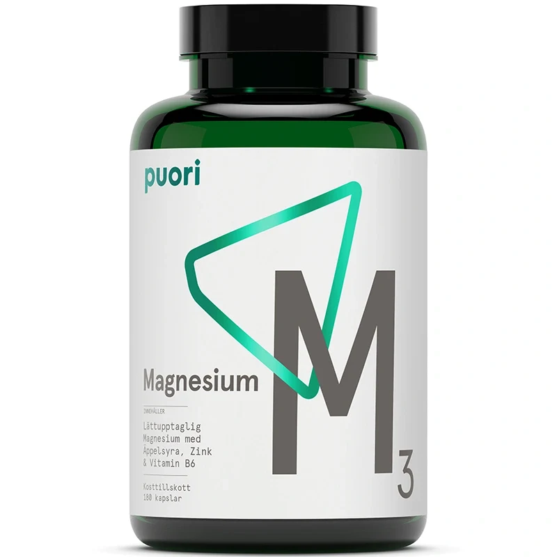 Puori M3 Magnesium & Zink 180 kapslar Puori