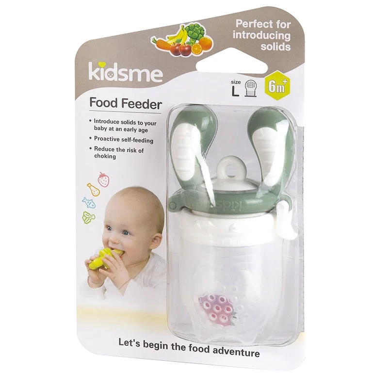 Kidsme Food Feeder 6mån+ Grey 1-pack Kidsme