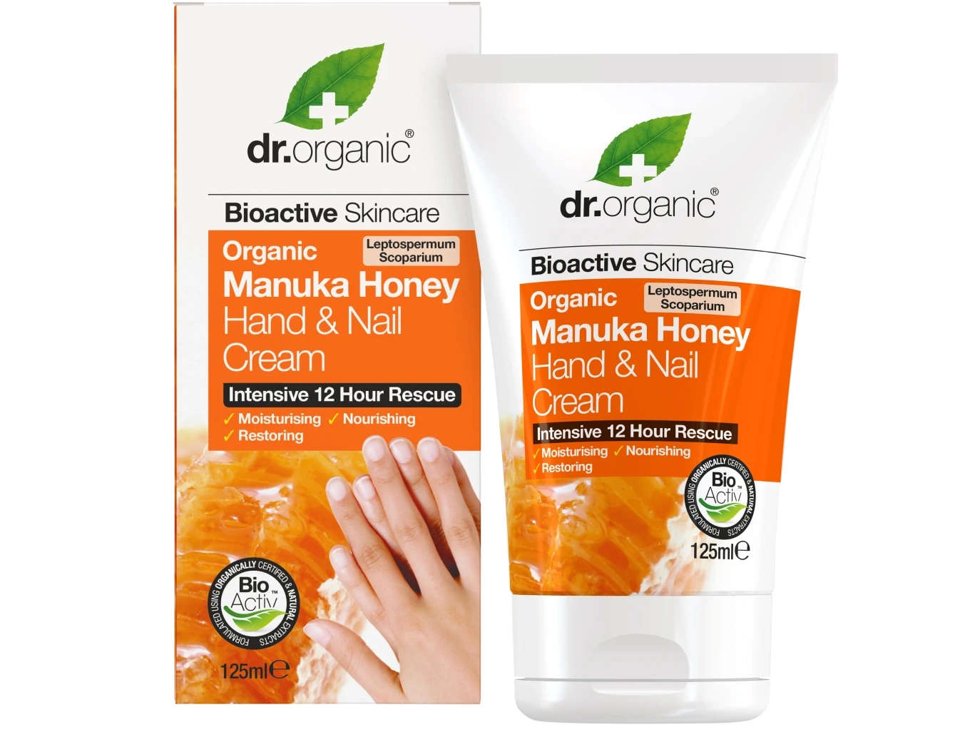 Dr. Organic Manuka Honey Hand and Nail Cream 125 ml Dr.Organic