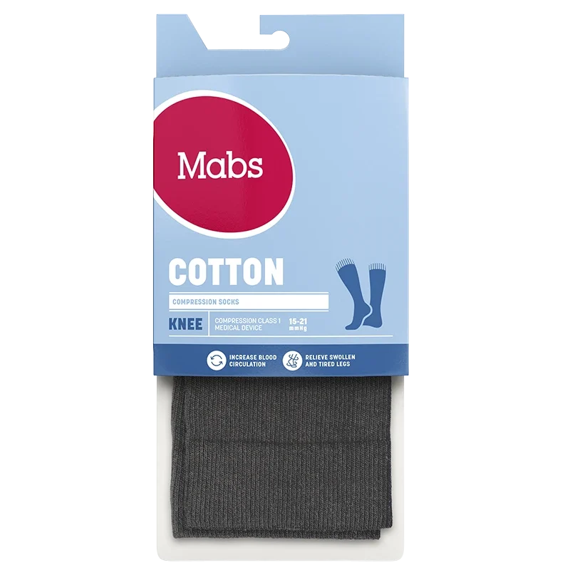 Mabs Cotton Knee Grey S Mabs