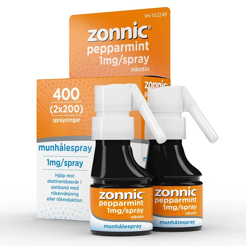 Zonnic Pepparmint munhålespray 1 mg/spray 400 sprayningar Zonnic