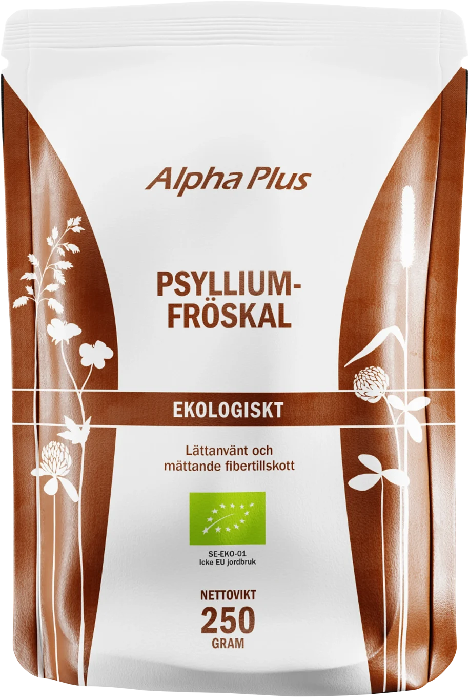 Alpha Plus Psylliumfröskal Eko 250 g Alpha Plus