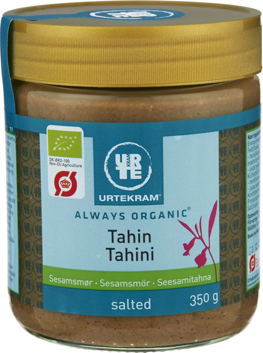 Urtekram Tahini Sesamsmör med Salt Eko 350 g Urtekram