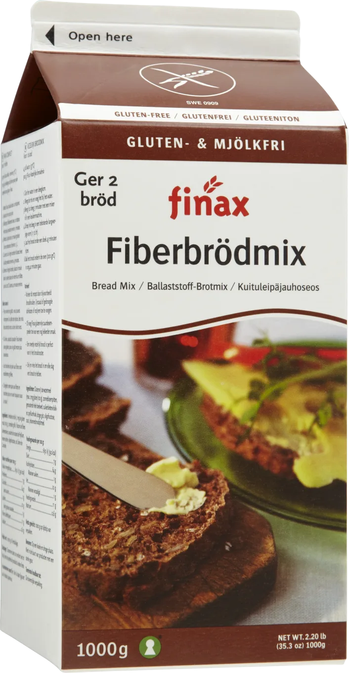 Finax Fiberbrödmix Glutenfri 1 kg Finax