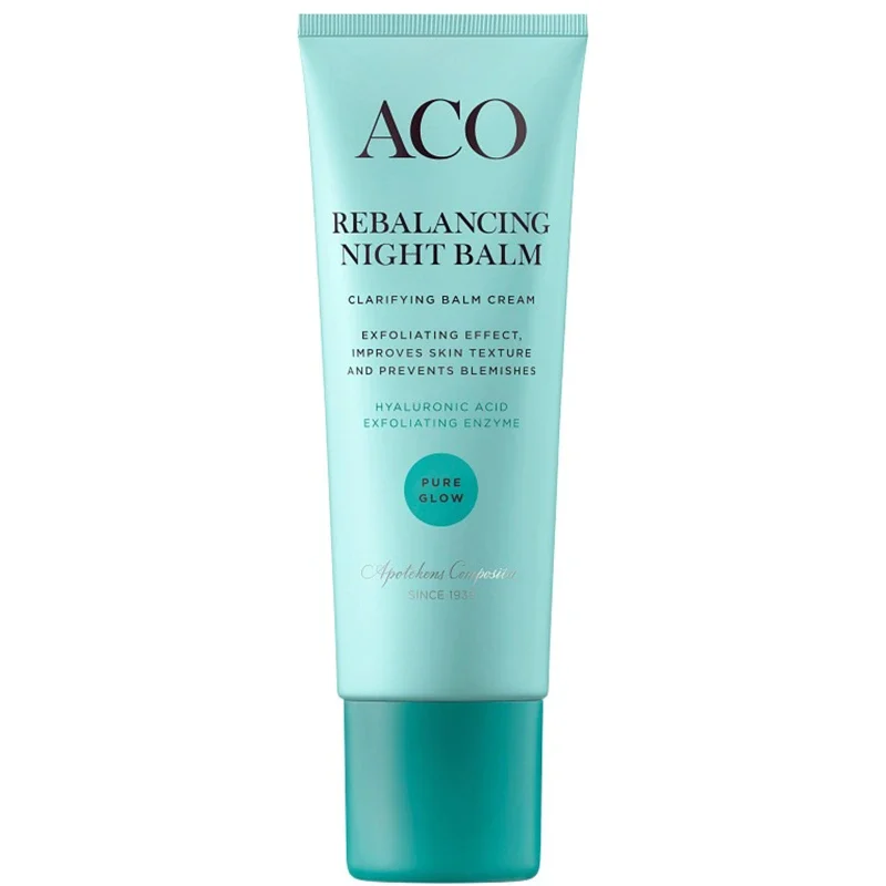 ACO Face Pure Glow Rebalance Night Balm Parfymerad 50 ml ACO
