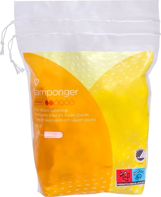 Hjärtats Tampong Mini 50 st Hjärtats