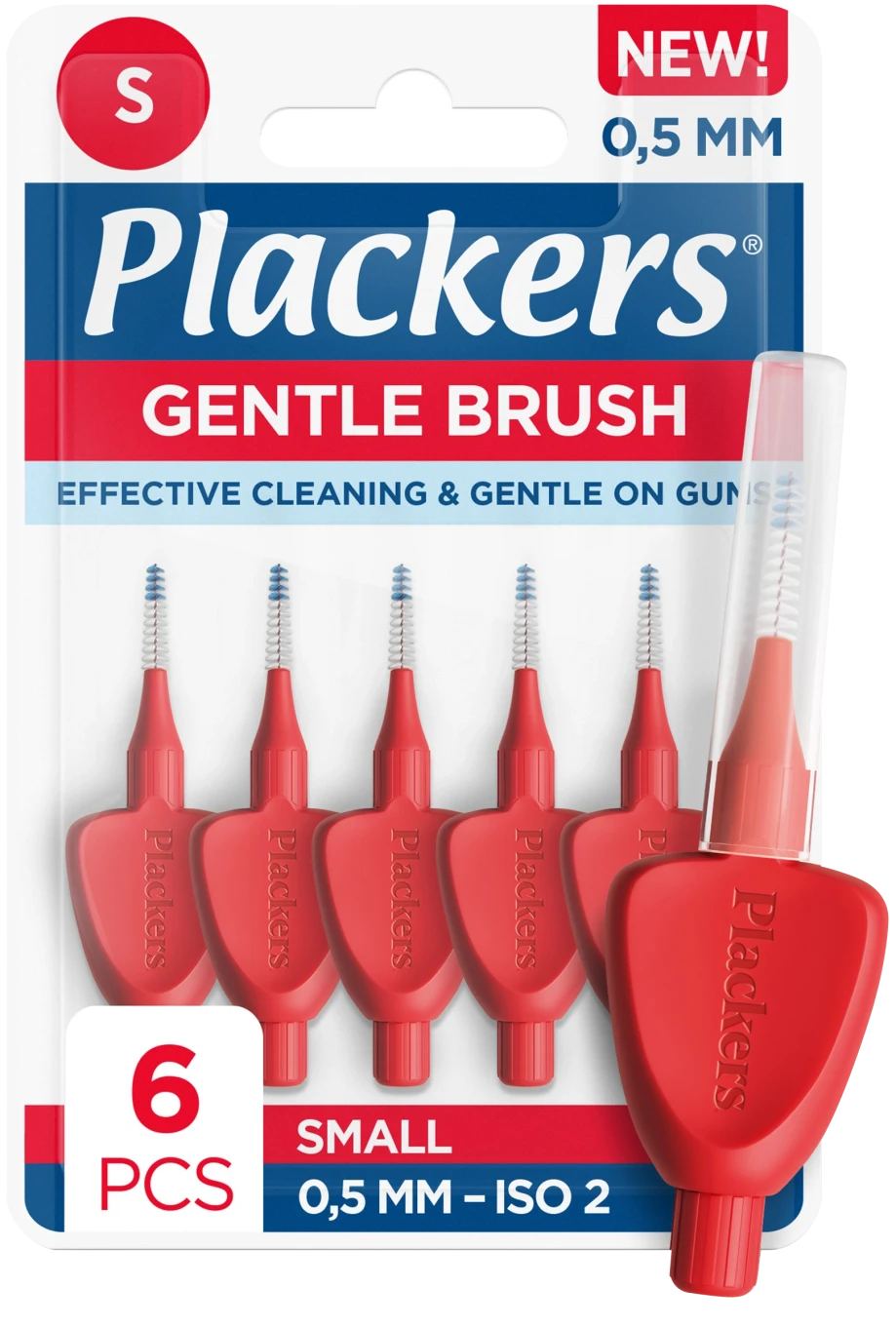 Plackers Gentle Brush 0,5 mm 6st Plackers