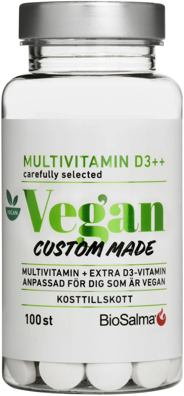 BioSalma Multivitamin Vegan D-vitamin++ 100 tabletter BioSalma