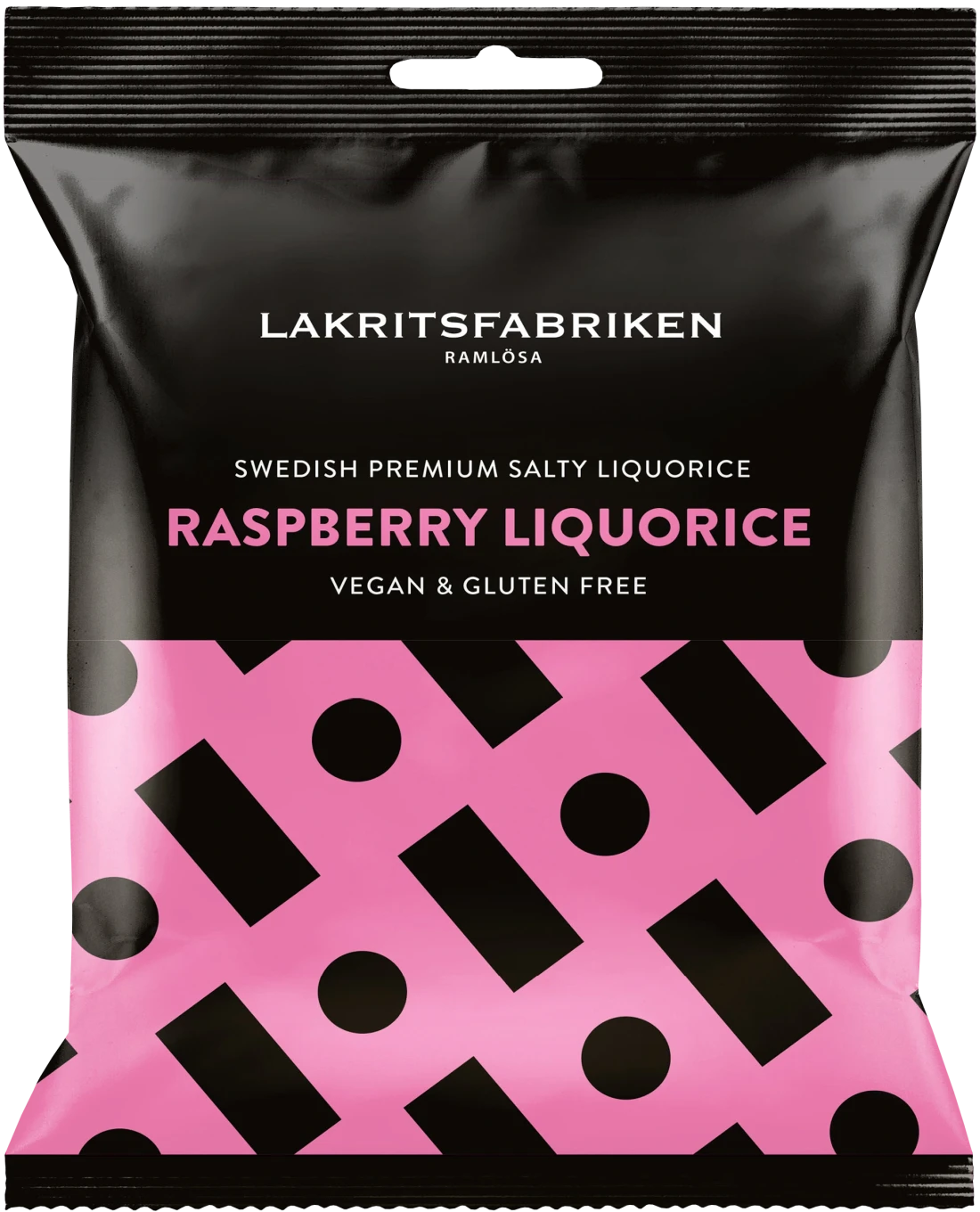 Lakritsfabriken Premium White Salty Raspberry 100 g Lakritsfabriken