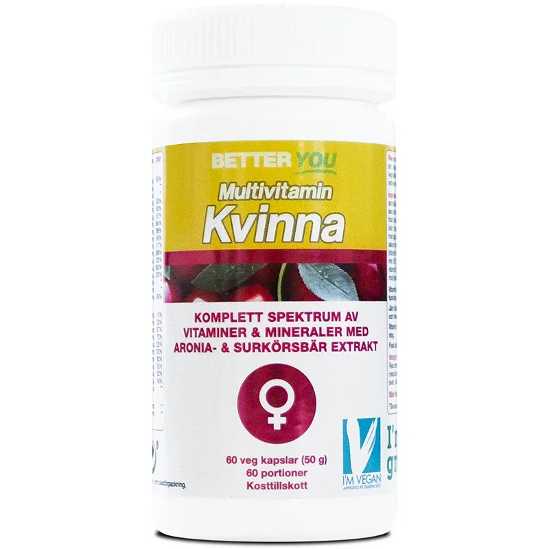Better You Multivitamin Kvinna 60 kapslar Better You