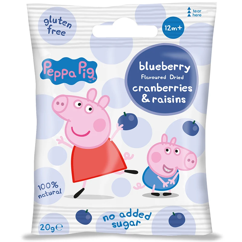 Mumsisar Greta Gris Blåbär 20 g Mumsisar