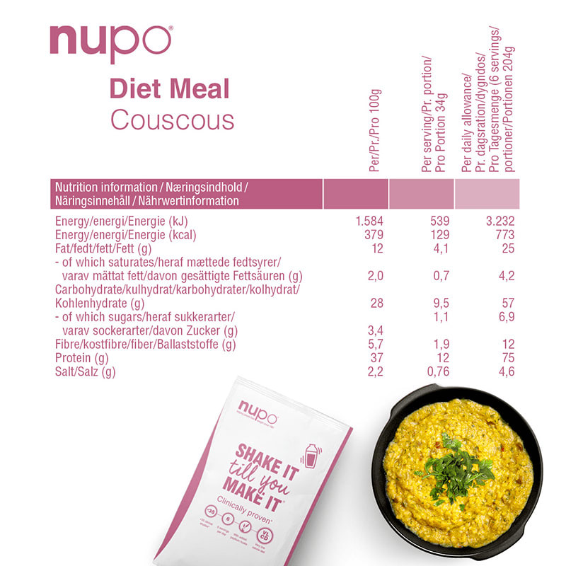 Nupo Diet Meal Couscous 10 portioner Nupo
