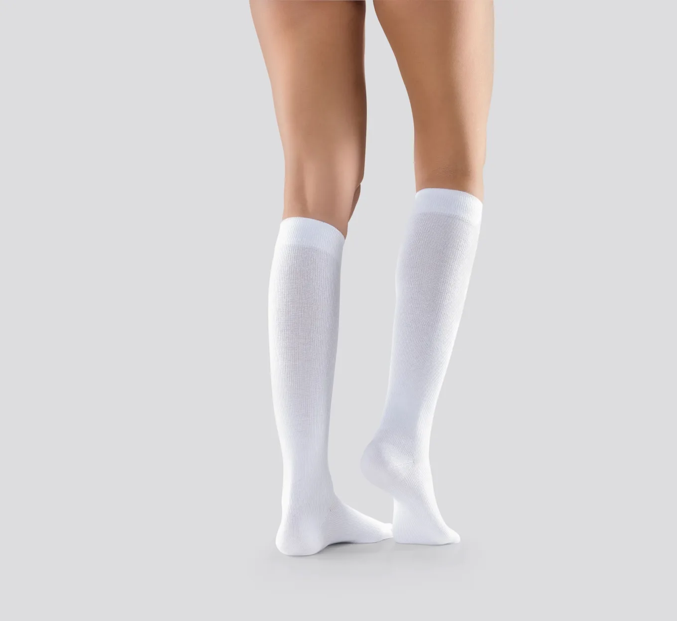Mabs Cotton Knee White 1 par L Mabs