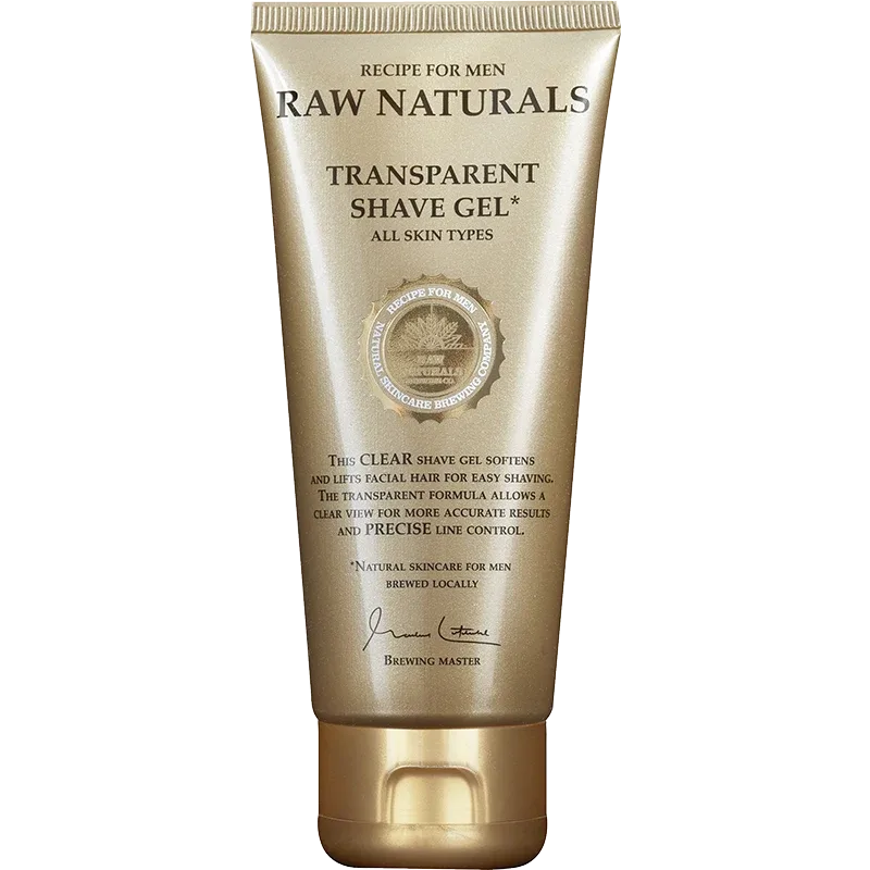 Raw Naturals Transparent Shave Gel 100 ml Raw Naturals
