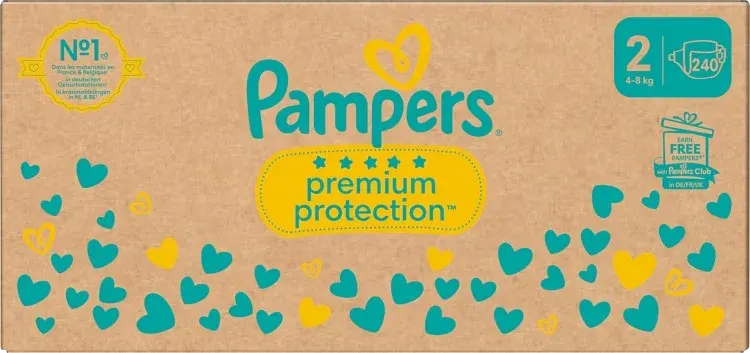 Pampers Premium Protection S2 4-8kg 240st Pampers