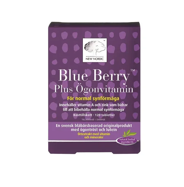 New Nordic Blue Berry Plus Ögonvitamin Tablett 120 st New Nordic