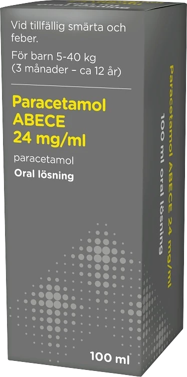 Paracetamol ABECE Oral lösning 24 mg/ml 100 ml ABECE