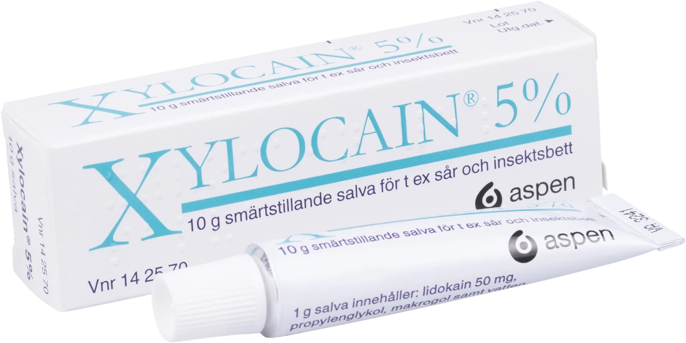 Xylocain salva 5% 10 g Xylocain