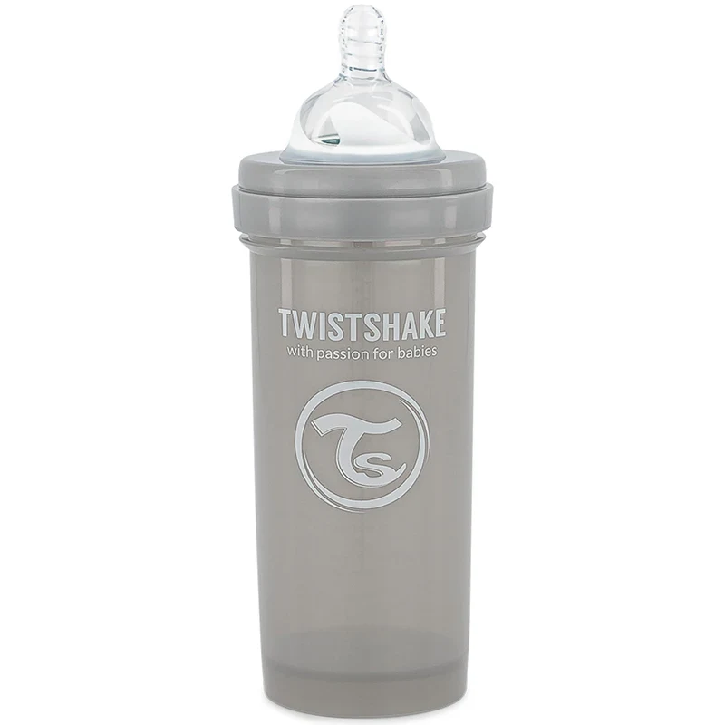 Twistshake Anti-Colic nappflaska 260 ml Pastell Grå Twistshake