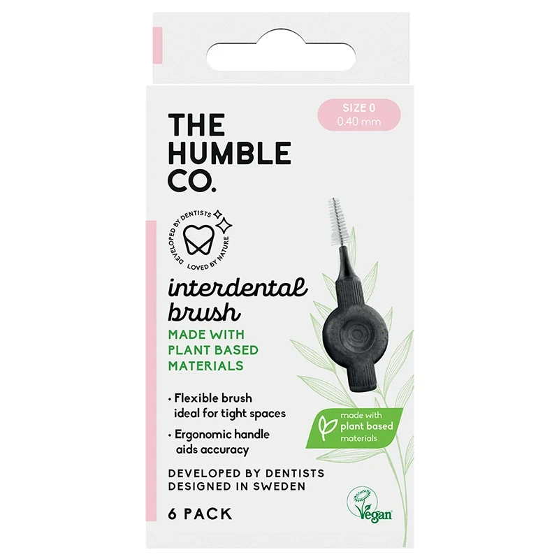 The Humble Co. Plant Based Mellanrumsborste 6-pack 0,40 mm Size 0 The Humble Co.