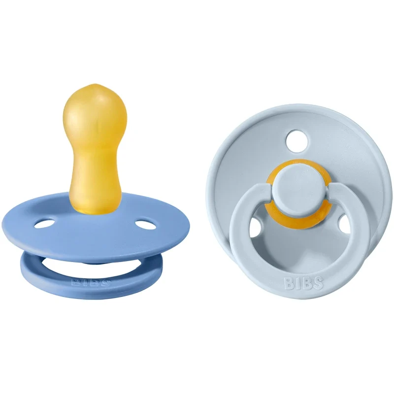 BIBS Napp Sky Blue / Baby Blue 6-18 månader 2-pack Bibs