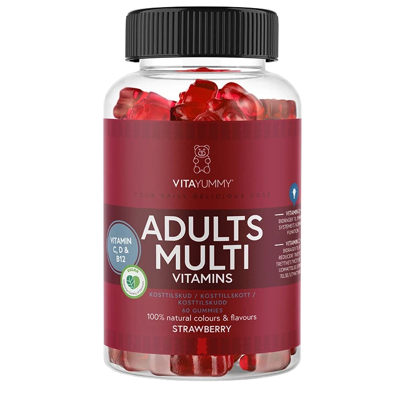 VitaYummy Adults Multivitamin Strawberry 60 st VitaYummy