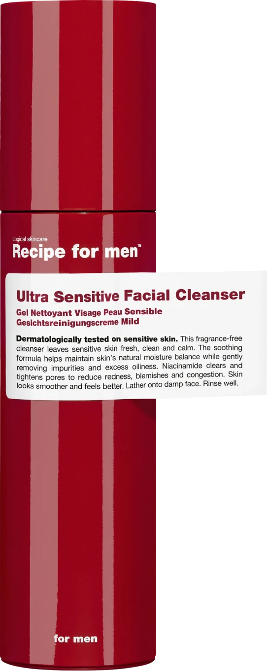 Recipe for Men Ultra Sensitive Facial Cleanser 100 ml Recipe for Men
