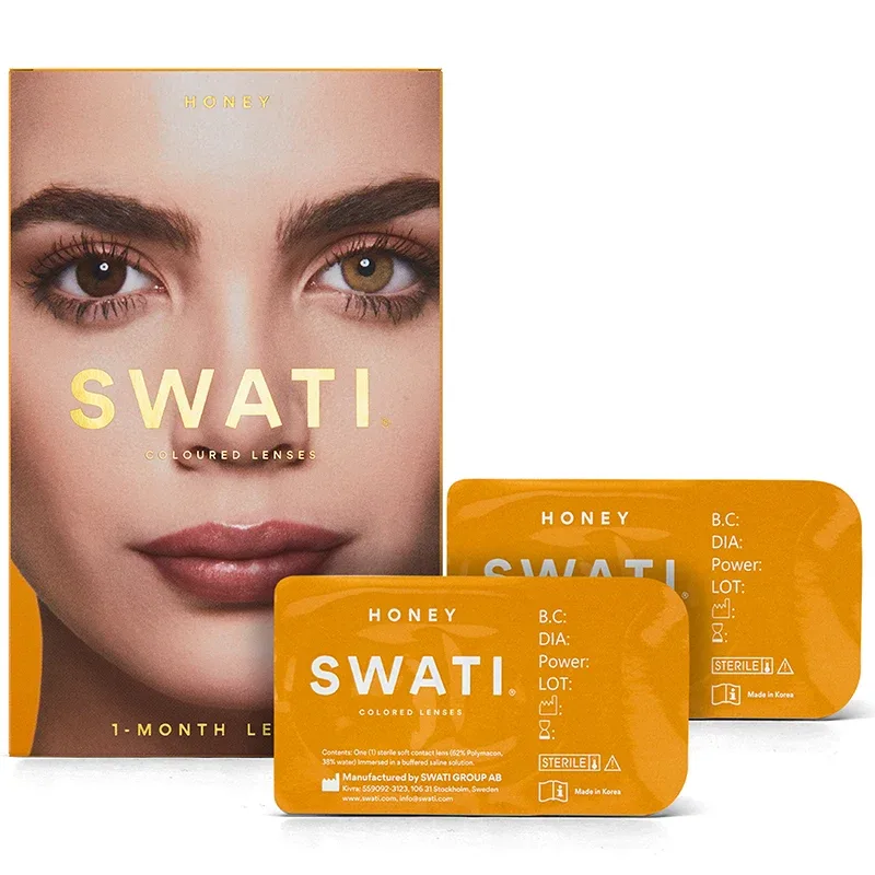 SWATI Cosmetics 1 Month Honey färgade linser Swati
