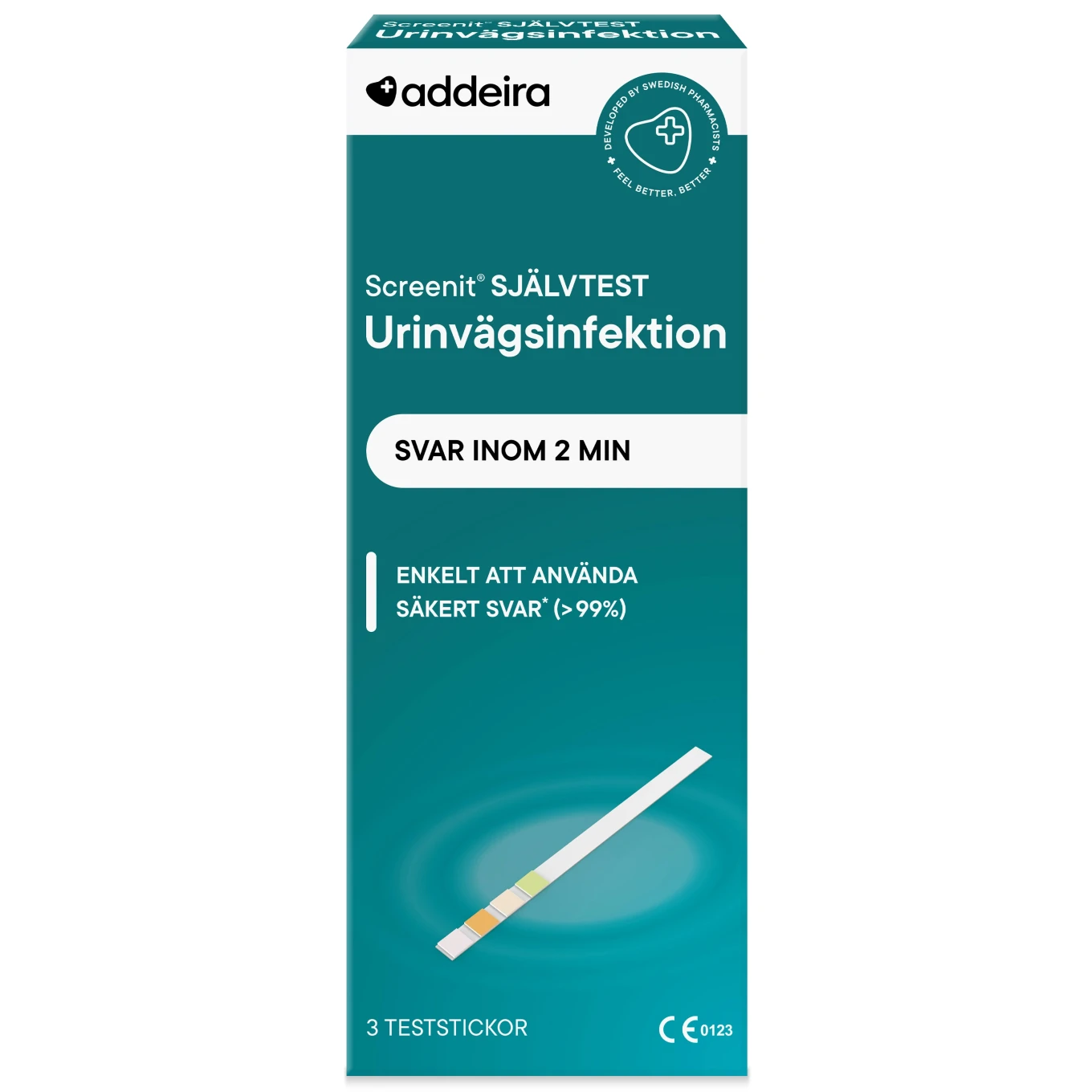 Addeira Screenit Självtest UVI 3 st Addeira