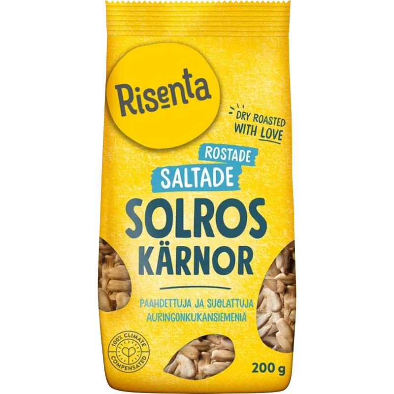 Risenta Solroskärnor Saltade/Rostade 200 g Risenta