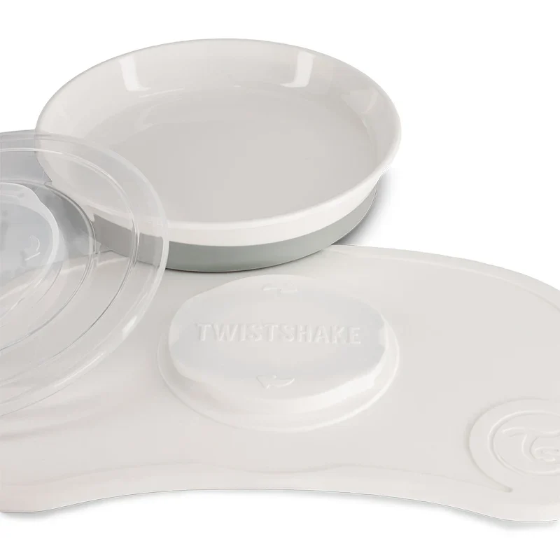 Twistshake Click-Mat Mini + Plate White Twistshake