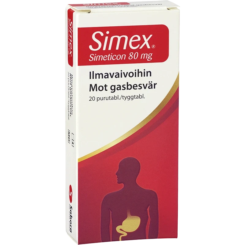 Simex Tuggtablett Simetikon 80 mg 20 st Simex