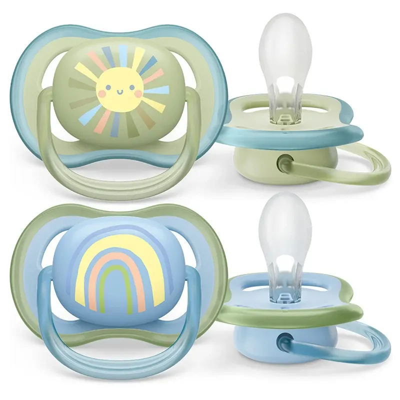 Philips Avent Ultra Air Napp 0-6 månader Ljusblå/grön 2-pack Philips Avent
