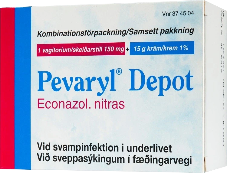 Pevaryl Depot vagitorium och kräm 150 mg + 1% 1 st Pevaryl