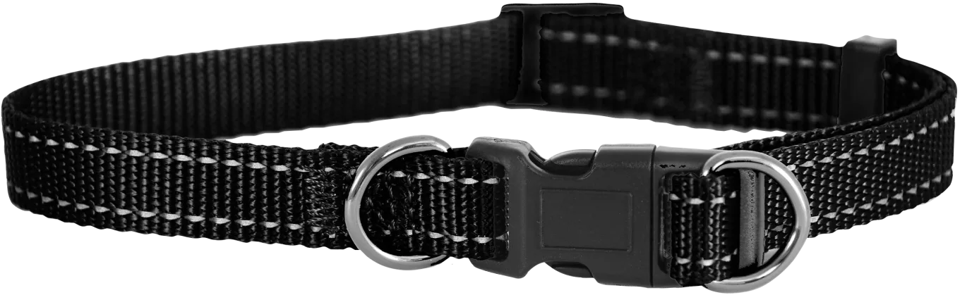 Dogman Justerbart Halsband Iris Svart 22-35 cm Dogman