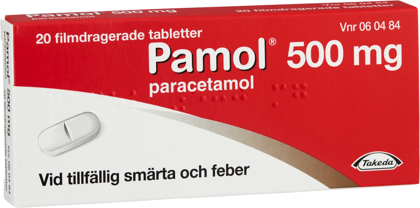 Pamol filmdragerad tablett 500 mg 20 st Pamol